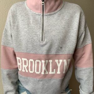Brooklyn Zip Neck Sweatshirt
